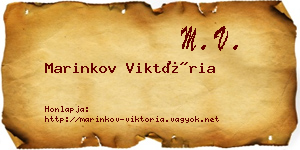 Marinkov Viktória névjegykártya